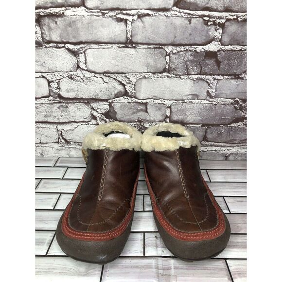 Merrell Spirit Tibet Low Espresso Dark Cinnamon Fur Booties Shoes Women Sz 7M US - Picture 11 of 16
